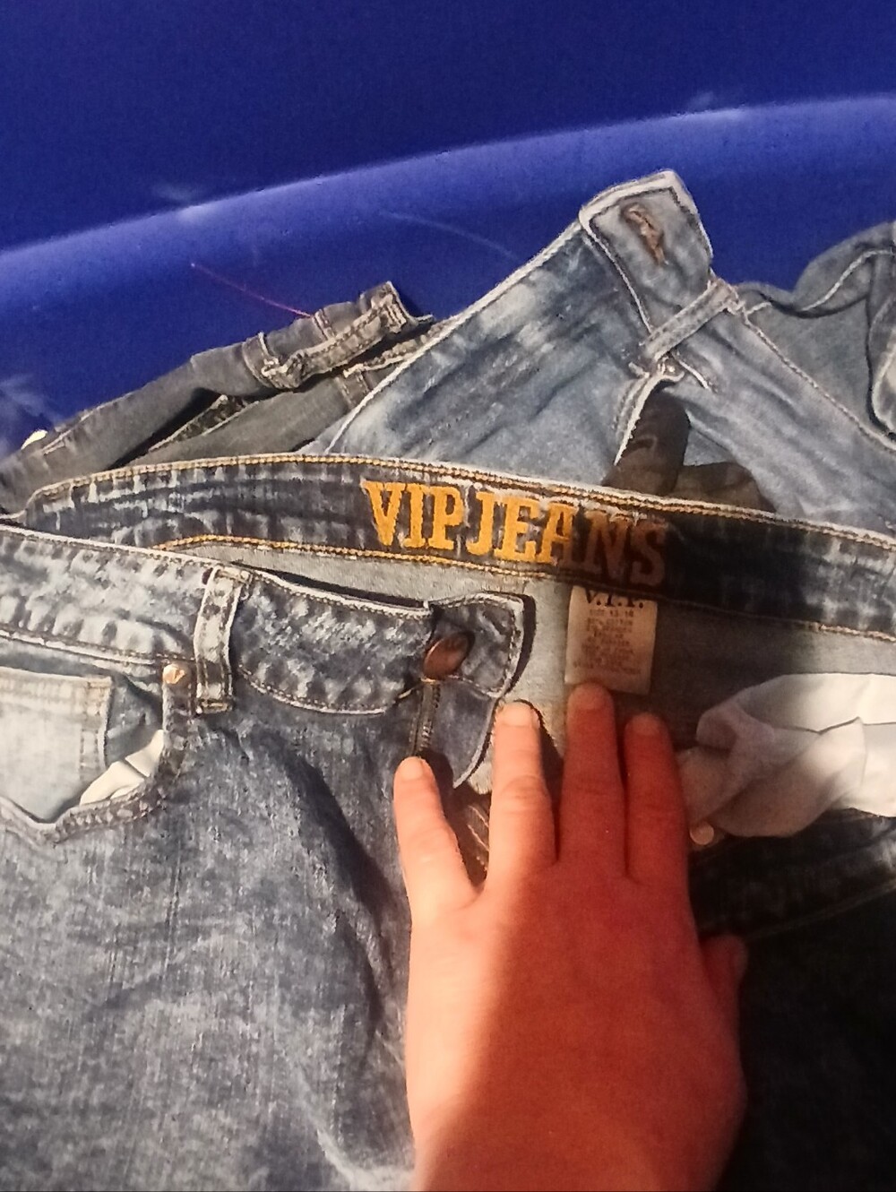 VIP Jeans Women's Light Blue Washed Denim